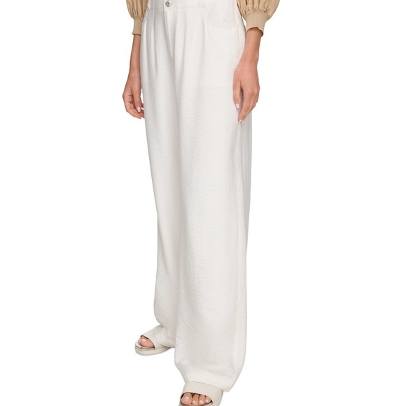 DKNY High Waisted Crinkle Texture Pants NEW - Picture 3 of 9